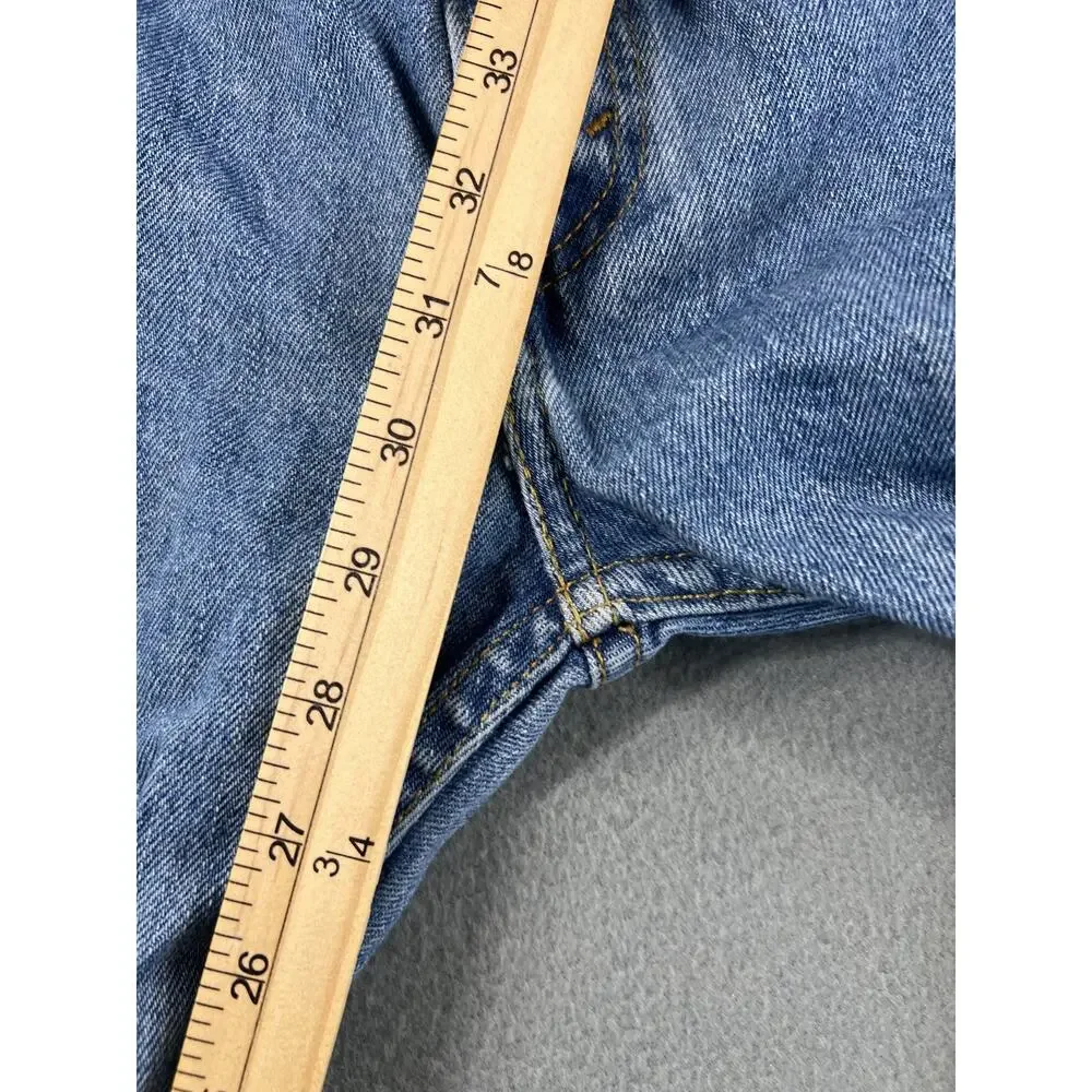 Levi's 505 Men's Relaxed Fit Jeans Stonewash Blue Size 40x30 Classic Style
